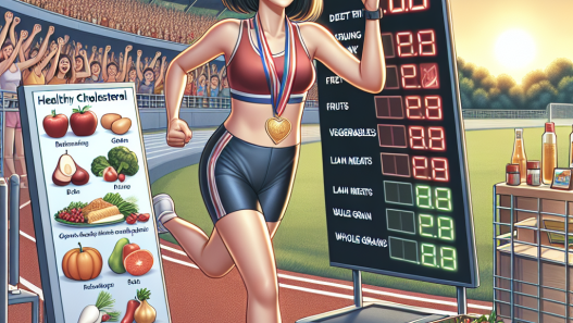 Maintaining a healthy cholesterol level to enhance athletic performance