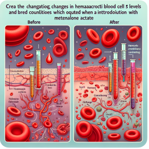 Hematocrit and red blood cell changes from acetato di metenolone