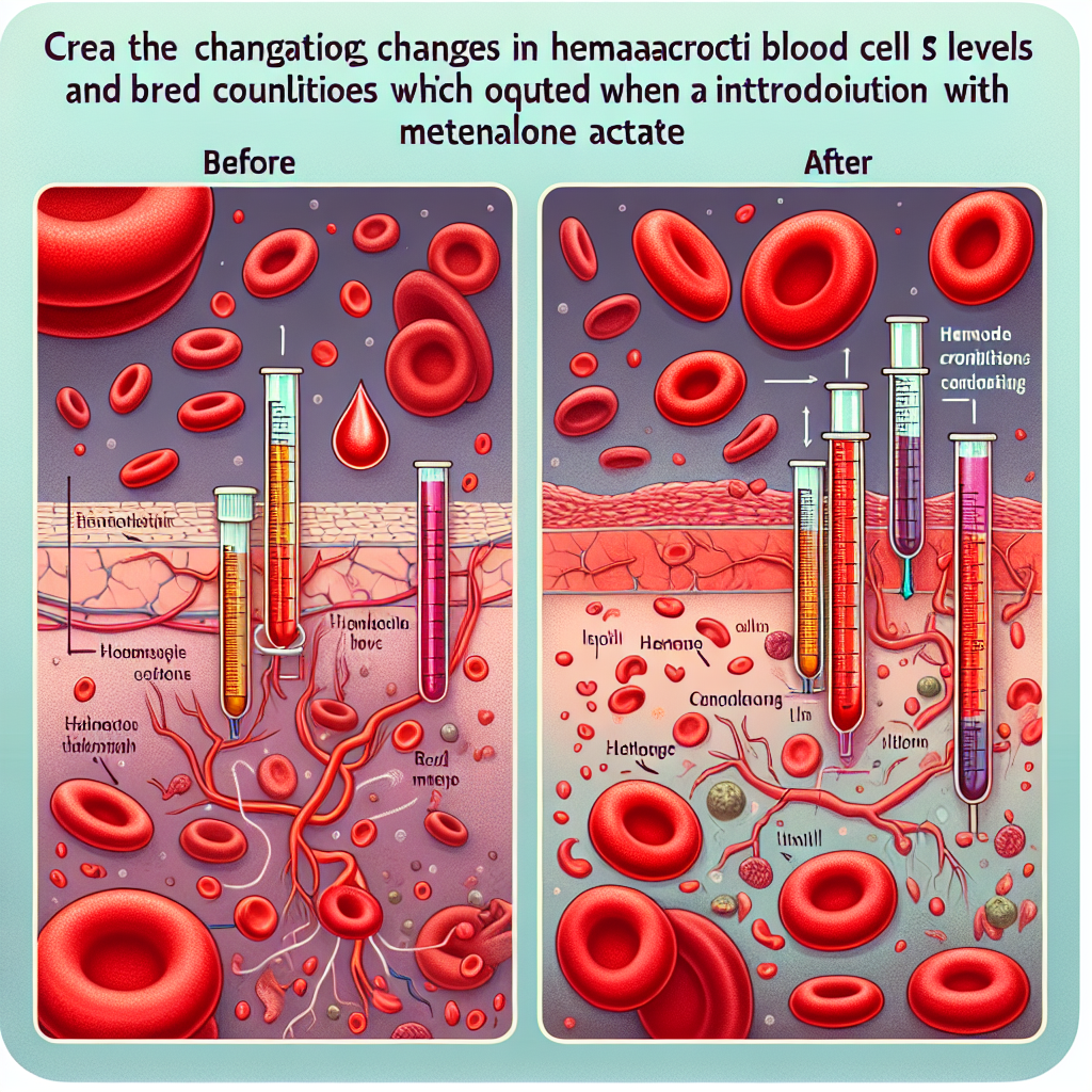 Hematocrit and red blood cell changes from acetato di metenolone